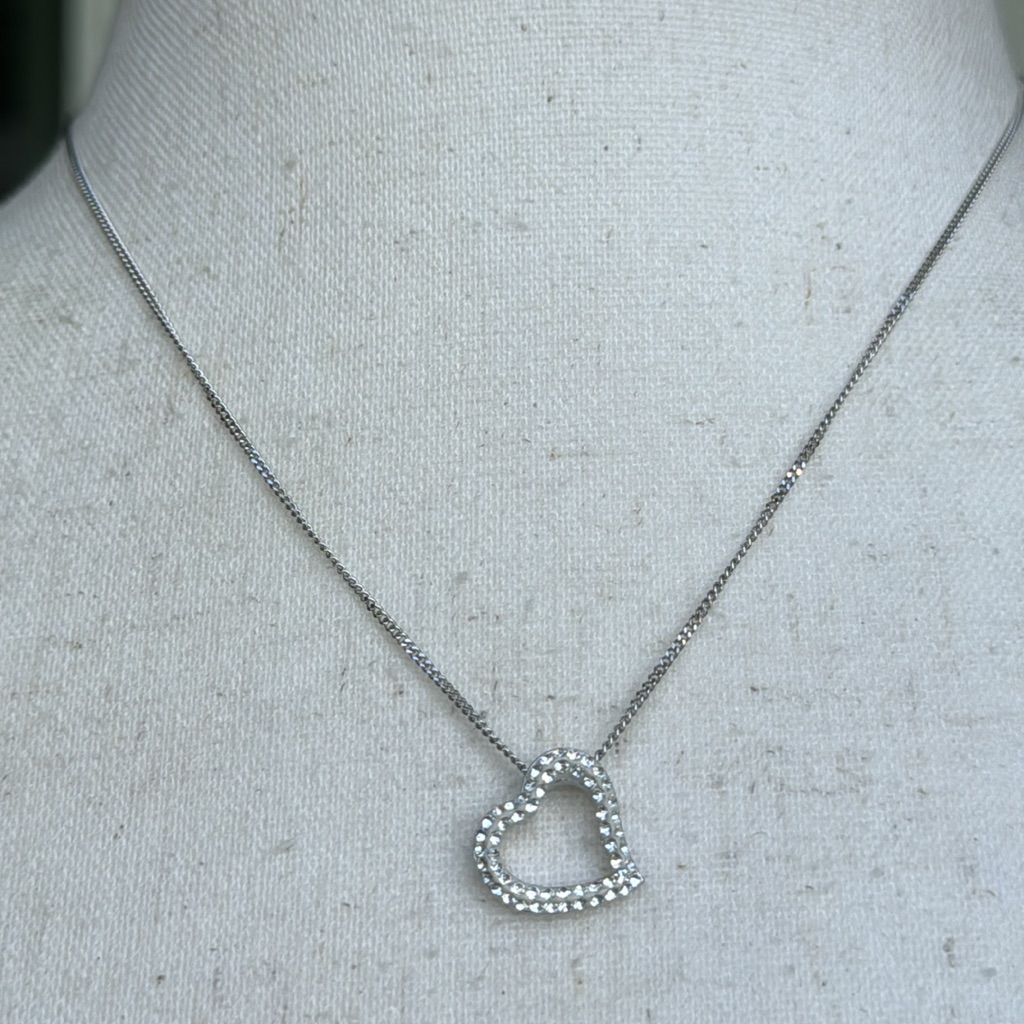 Swarovski Floating Heart Necklace - Nwot